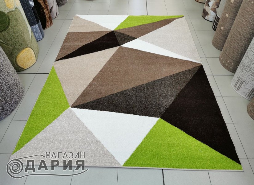 Тъкан килим MAGNOLIA 707 d.beige/green